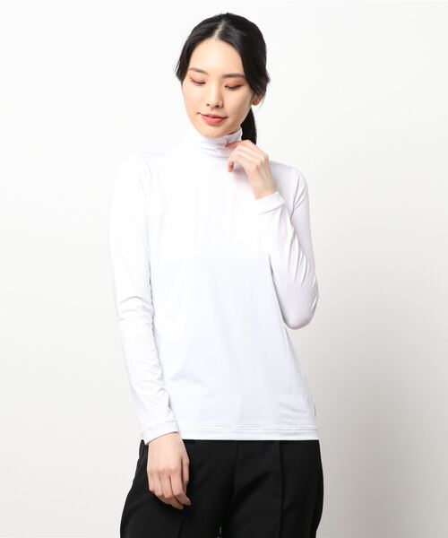 marie claire（マリ・クレール）の「【marie claire:マリ・クレール】レディース半袖シャツ インナーセット / ゴルフウェア（シャツ/ブラウス・レディース・ネイビー/ブラック・LARGE/X-LARGE/XX-LARGE/MEDIUM）」の22枚目の写真