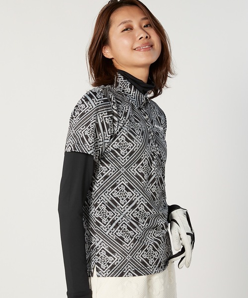 marie claire（マリ・クレール）の「【marie claire:マリ・クレール】レディース半袖シャツ インナーセット / ゴルフウェア（シャツ/ブラウス・レディース・ネイビー/ブラック・LARGE/X-LARGE/XX-LARGE/MEDIUM）」の18枚目の写真