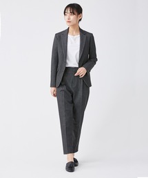 KASHIYAMA | ＜ウォッシャブル＞デニムライクストレッチ1タックテーパードパンツ(その他パンツ)