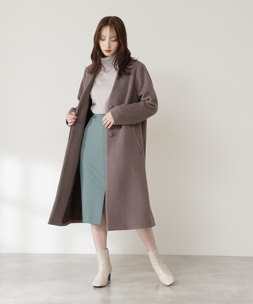 N.(N. Natural Beauty Basic)(エヌエヌナチュラルビューティーベーシック)の「◆ウールカシミヤタートルネックニット(ニット/セーター・レディース・ライトグレー/ライトブルー/ブラック/レッド/オフホワイト・MEDIUM)」の11枚目の写真