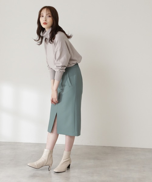 N.(N. Natural Beauty Basic)(エヌエヌナチュラルビューティーベーシック)の「◆ウールカシミヤタートルネックニット(ニット/セーター・レディース・ライトグレー/ライトブルー/ブラック/レッド/オフホワイト・MEDIUM)」の6枚目の写真