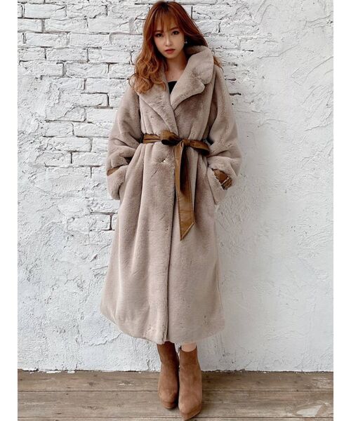 RESEXXY（リゼクシー）の「フラッフィーコート（その他アウター・レディース・ベージュ/グレー/ブラック・FREE）」の22枚目の写真