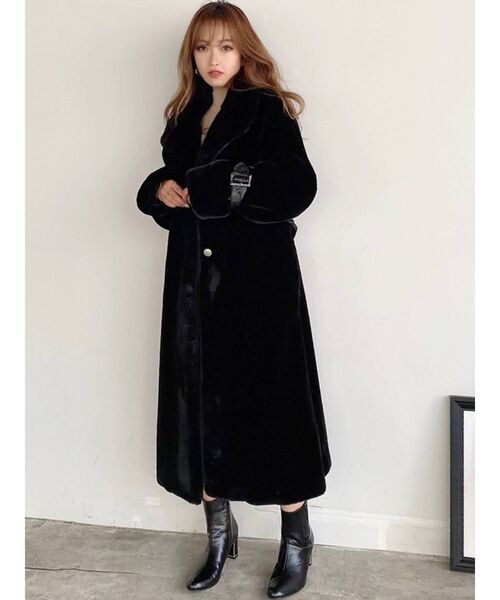 RESEXXY（リゼクシー）の「フラッフィーコート（その他アウター・レディース・ベージュ/グレー/ブラック・FREE）」の8枚目の写真