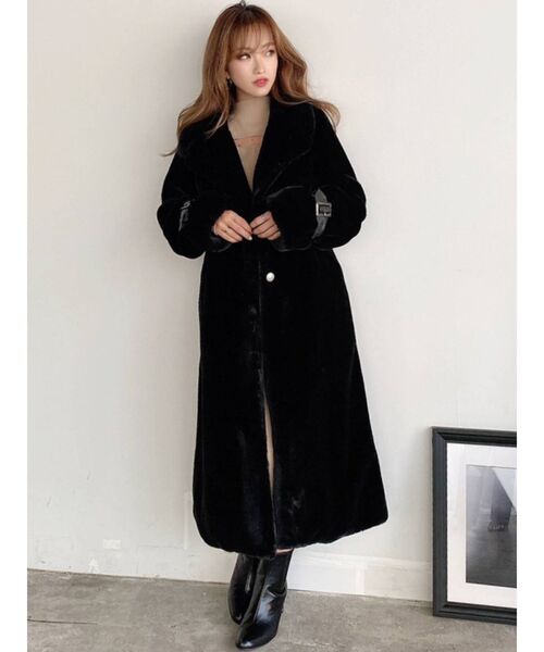 RESEXXY（リゼクシー）の「フラッフィーコート（その他アウター・レディース・ベージュ/グレー/ブラック・FREE）」の10枚目の写真