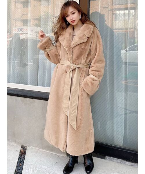 RESEXXY（リゼクシー）の「フラッフィーコート（その他アウター・レディース・ベージュ/グレー/ブラック・FREE）」の13枚目の写真