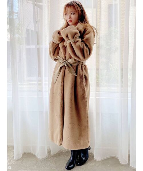 RESEXXY（リゼクシー）の「フラッフィーコート（その他アウター・レディース・ベージュ/グレー/ブラック・FREE）」の15枚目の写真