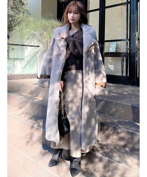 RESEXXY（リゼクシー）の「フラッフィーコート（その他アウター・レディース・ベージュ/グレー/ブラック・FREE）」の17枚目の写真