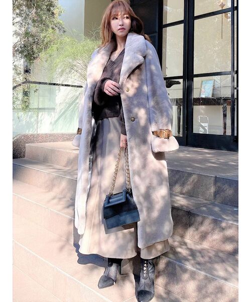 RESEXXY（リゼクシー）の「フラッフィーコート（その他アウター・レディース・ベージュ/グレー/ブラック・FREE）」の18枚目の写真