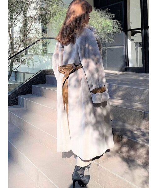 RESEXXY（リゼクシー）の「フラッフィーコート（その他アウター・レディース・ベージュ/グレー/ブラック・FREE）」の19枚目の写真