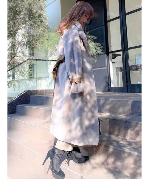 RESEXXY（リゼクシー）の「フラッフィーコート（その他アウター・レディース・ベージュ/グレー/ブラック・FREE）」の20枚目の写真