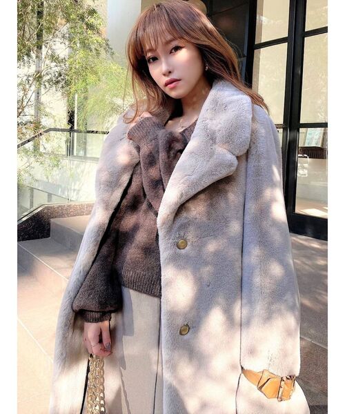 RESEXXY（リゼクシー）の「フラッフィーコート（その他アウター・レディース・ベージュ/グレー/ブラック・FREE）」の21枚目の写真