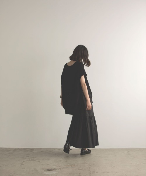 marjour（マージュール）の「RELAX KNIT VEST（ベスト・レディース・ブラック/クリーム・M）」の12枚目の写真