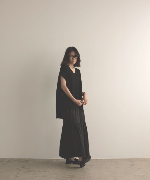 marjour（マージュール）の「RELAX KNIT VEST（ベスト・レディース・ブラック/クリーム・M）」の22枚目の写真