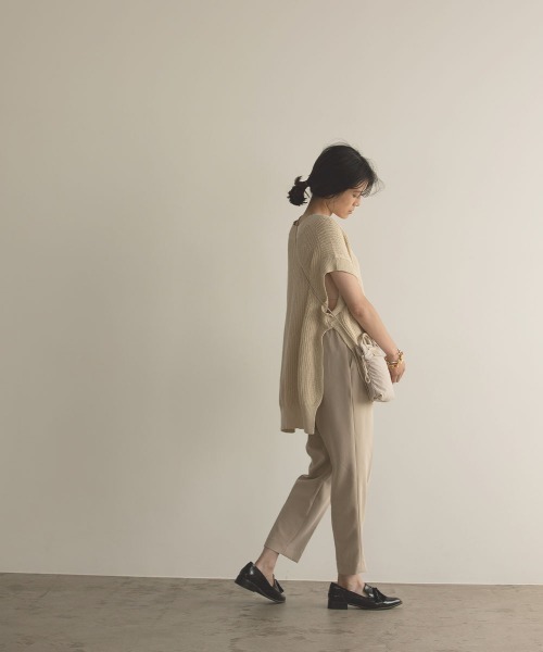 marjour（マージュール）の「RELAX KNIT VEST（ベスト・レディース・ブラック/クリーム・M）」の13枚目の写真