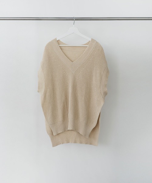 marjour（マージュール）の「RELAX KNIT VEST（ベスト・レディース・ブラック/クリーム・M）」の20枚目の写真