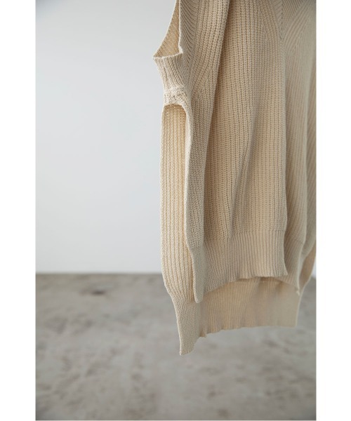 marjour（マージュール）の「RELAX KNIT VEST（ベスト・レディース・ブラック/クリーム・M）」の17枚目の写真