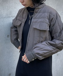 &g'aime | 【&g’aime】キルティングショートブルゾン(ブルゾン)
