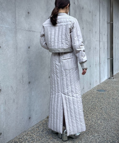 &g'aime（アンジェム）の「【&g’aime】キルティングショートブルゾン（ブルゾン・レディース・チャコールグレー/アイボリー/グレイッシュベージュ・FREE）」の14枚目の写真