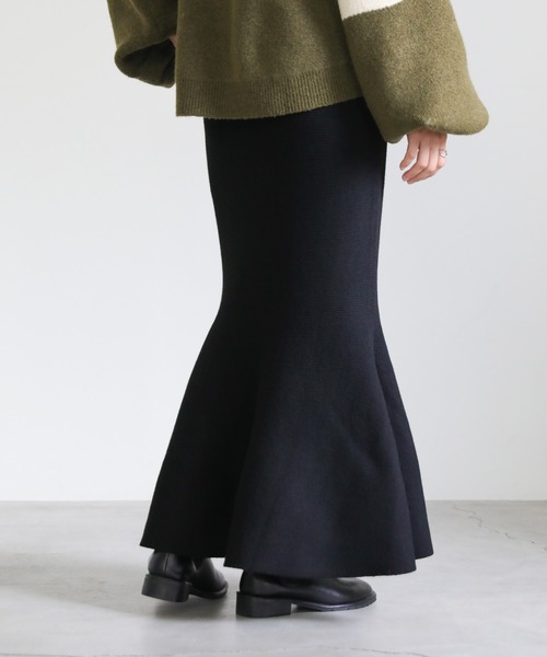 select MOCA（セレクトモカ）の「マーメイドニットスカート（スカート・レディース・ブラック/ブラウン/アイボリー・FREE）」の11枚目の写真
