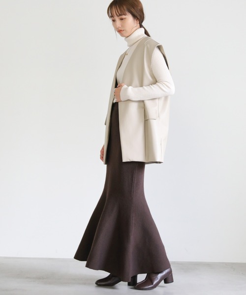 select MOCA（セレクトモカ）の「マーメイドニットスカート（スカート・レディース・ブラック/ブラウン/アイボリー・FREE）」の14枚目の写真