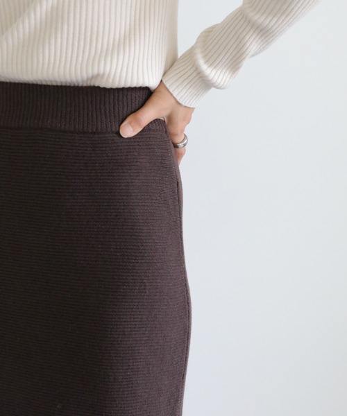 select MOCA（セレクトモカ）の「マーメイドニットスカート（スカート・レディース・ブラック/ブラウン/アイボリー・FREE）」の15枚目の写真