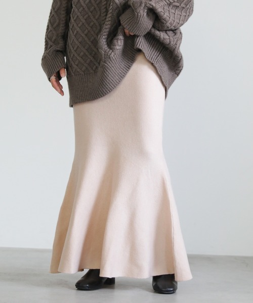 select MOCA（セレクトモカ）の「マーメイドニットスカート（スカート・レディース・ブラック/ブラウン/アイボリー・FREE）」の21枚目の写真
