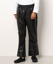 SPINNS | エコレザーピンタックフレアパンツ(その他パンツ)