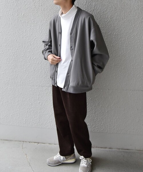 SHIPS any（シップス エニィ）の「SHIPS any: 【ウォッシャブル】ウールライク ポンチ ボタンカーディガン◇（カーディガン/ボレロ・メンズ・グレー/ネイビー/ブラック・MEDIUM/LARGE/X-LARGE）」の8枚目の写真