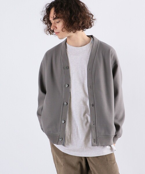 SHIPS any（シップス エニィ）の「SHIPS any: 【ウォッシャブル】ウールライク ポンチ ボタンカーディガン◇（カーディガン/ボレロ・メンズ・グレー/ネイビー/ブラック・MEDIUM/LARGE/X-LARGE）」の9枚目の写真