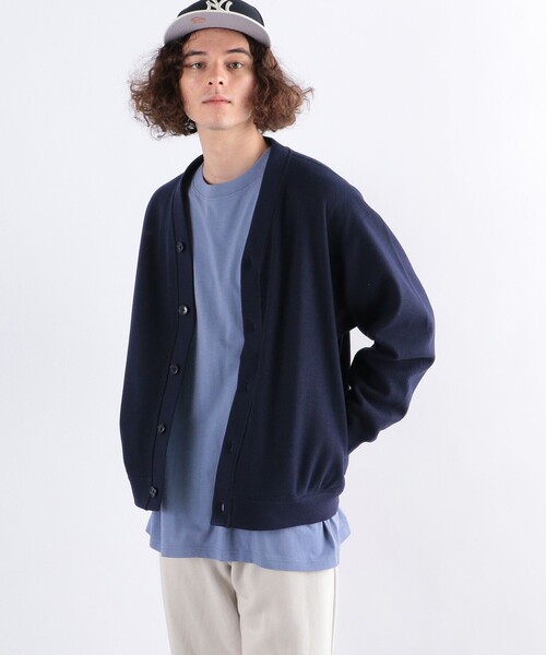 SHIPS any（シップス エニィ）の「SHIPS any: 【ウォッシャブル】ウールライク ポンチ ボタンカーディガン◇（カーディガン/ボレロ・メンズ・グレー/ネイビー/ブラック・MEDIUM/LARGE/X-LARGE）」の19枚目の写真