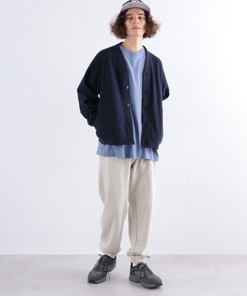 SHIPS any（シップス エニィ）の「SHIPS any: 【ウォッシャブル】ウールライク ポンチ ボタンカーディガン◇（カーディガン/ボレロ・メンズ・グレー/ネイビー/ブラック・MEDIUM/LARGE/X-LARGE）」の21枚目の写真