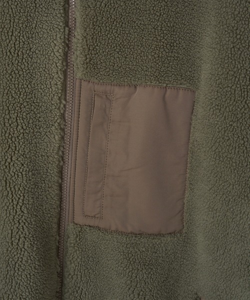 CIAOPANIC TYPY（チャオパニックティピー）の「【Fine 2月号掲載】ボア切替フードジャケット（その他アウター・メンズ・カーキ/ブラック・M/L）」の16枚目の写真