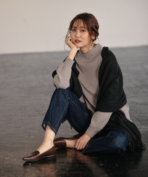 GLOBAL WORK（グローバルワーク）の「静電防止無地ストール/203143（ストール/ショール・レディース・ブラック/グレー/グリーン/アイボリー/ラベンダー/ライトベージュ・ONE SIZE）」の7枚目の写真