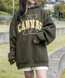 PairPair | 裏起毛カレッジロゴフーディー(ユニセックス)(パーカー)