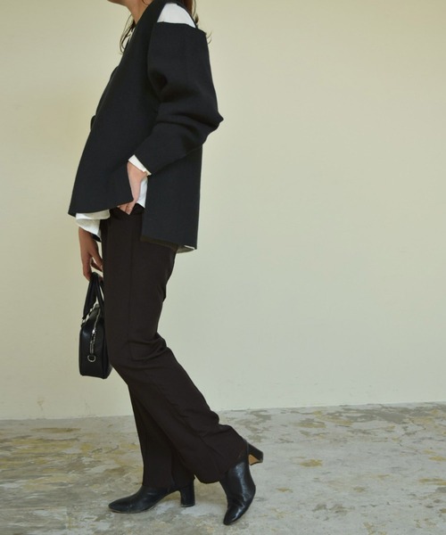 titivate（ティティベイト）の「ｼｮﾙﾀﾞｰｽﾘｯﾄﾃﾞｻﾞｲﾝｷｰﾈｯｸﾆｯﾄ（ニット/セーター・レディース・ブラウン系その他/ライトブラウン/ピンク/ブラック・M/S）」の16枚目の写真