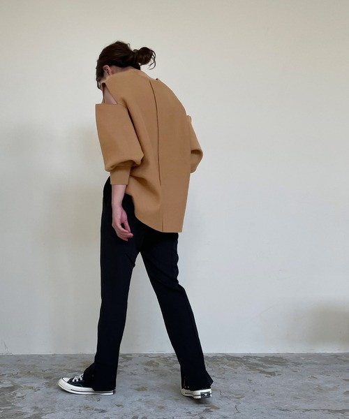 titivate（ティティベイト）の「ｼｮﾙﾀﾞｰｽﾘｯﾄﾃﾞｻﾞｲﾝｷｰﾈｯｸﾆｯﾄ（ニット/セーター・レディース・ブラウン系その他/ライトブラウン/ピンク/ブラック・M/S）」の11枚目の写真