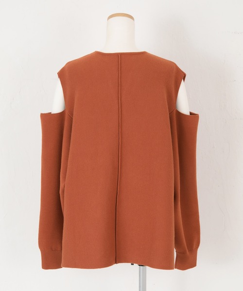 titivate（ティティベイト）の「ｼｮﾙﾀﾞｰｽﾘｯﾄﾃﾞｻﾞｲﾝｷｰﾈｯｸﾆｯﾄ（ニット/セーター・レディース・ブラウン系その他/ライトブラウン/ピンク/ブラック・M/S）」の21枚目の写真