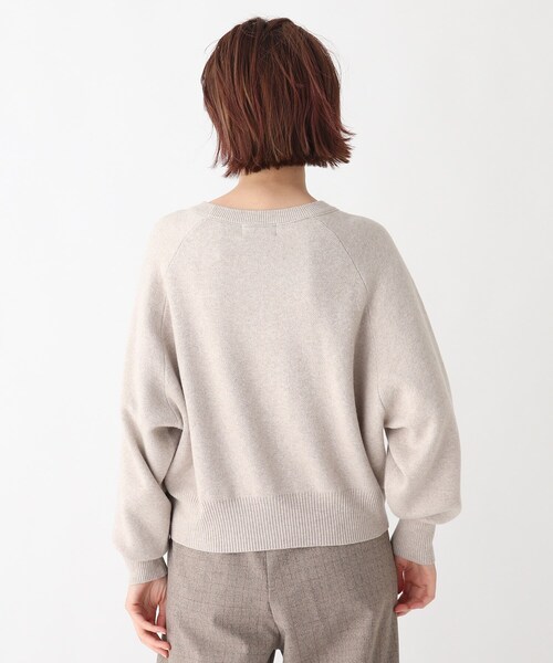 OPAQUE.CLIP(オペークドットクリップ)の「◆オーガニックコットンウール クルーネックニット【WEB限定サイズ】(ニット/セーター・レディース・ライトグレー/ブラック/ブルー/ダークパープル・40/38/42/36/34)」の9枚目の写真