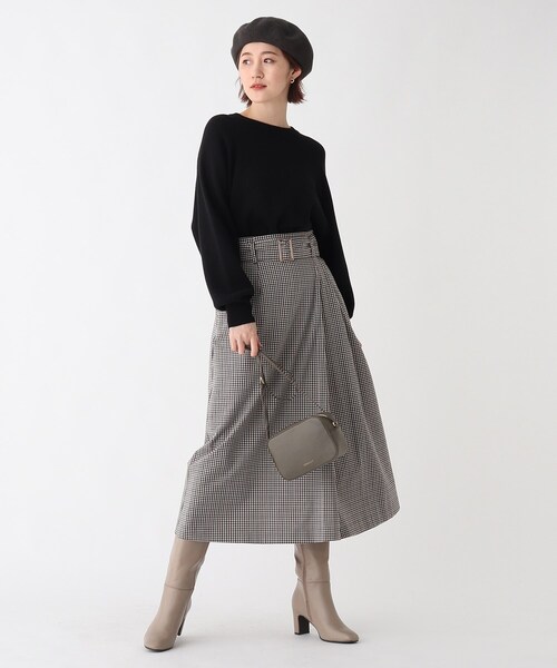 OPAQUE.CLIP(オペークドットクリップ)の「◆オーガニックコットンウール クルーネックニット【WEB限定サイズ】(ニット/セーター・レディース・ライトグレー/ブラック/ブルー/ダークパープル・40/38/42/36/34)」の13枚目の写真