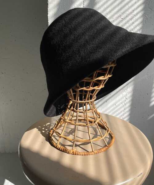 URBAN RESEARCH DOORS(アーバンリサーチドアーズ)の「ウールバスクハット(ハット・レディース・ブラック/モカ・ONE)」の2枚目の写真