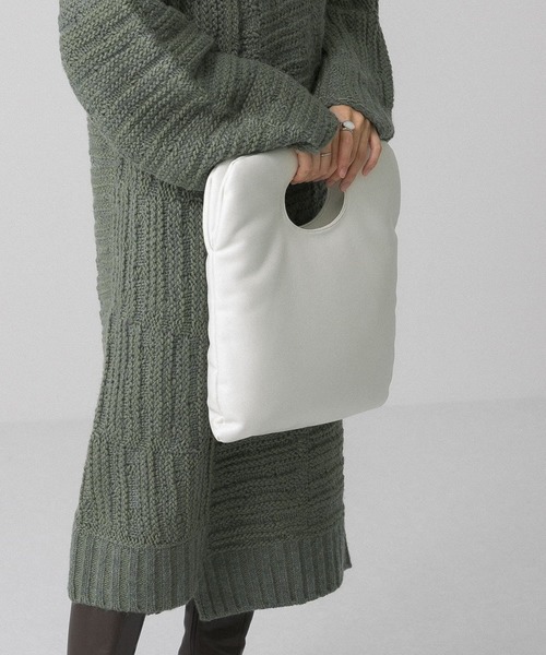 KBF（ケイビーエフ）の「パファーBAG（ハンドバッグ・レディース・ホワイト/ブラック/グリーン系その他・ONE）」の9枚目の写真