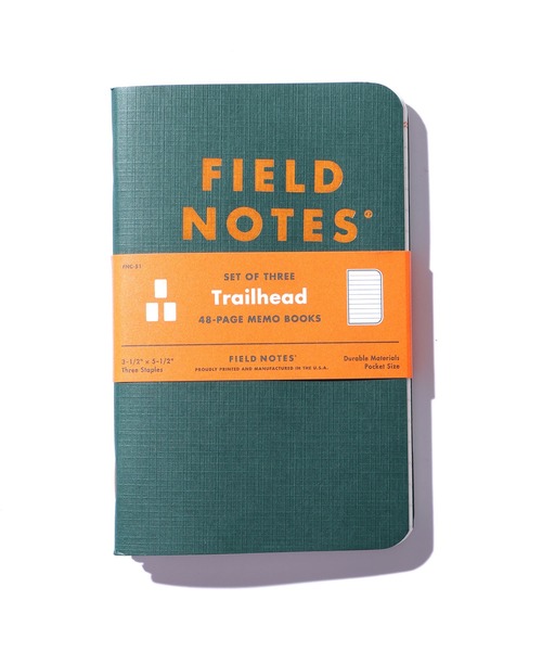 FIELD NOTES（フィールドノート）の「FIELD NOTES/フィールドノート TRAILHEAD ミニノート3パックセット メモ