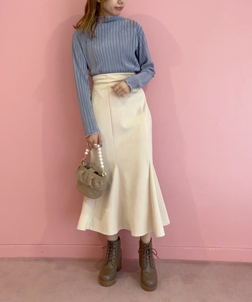 OLIVE des OLIVE（オリーブデオリーブ）の「マーメイドロングスカート（スカート・レディース・ブラック/ブラウン/ブルー/アイボリー・FREE）」の21枚目の写真