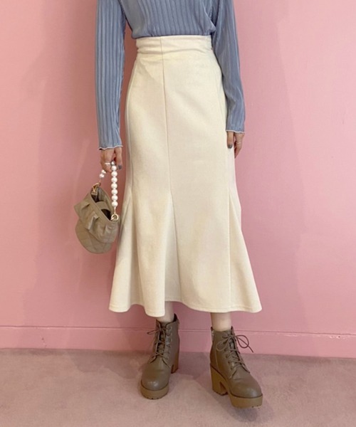 OLIVE des OLIVE（オリーブデオリーブ）の「マーメイドロングスカート（スカート・レディース・ブラック/ブラウン/ブルー/アイボリー・FREE）」の18枚目の写真