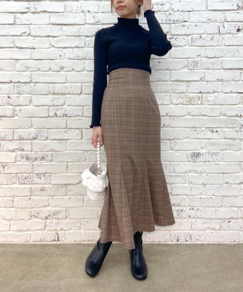 OLIVE des OLIVE（オリーブデオリーブ）の「マーメイドロングスカート（スカート・レディース・ブラック/ブラウン/ブルー/アイボリー・FREE）」の19枚目の写真