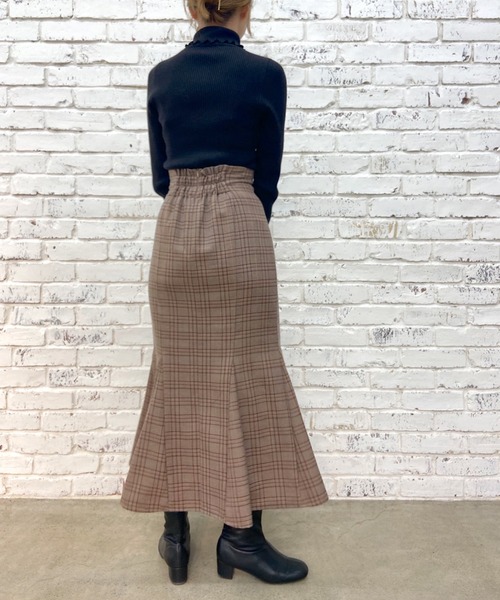 OLIVE des OLIVE（オリーブデオリーブ）の「マーメイドロングスカート（スカート・レディース・ブラック/ブラウン/ブルー/アイボリー・FREE）」の12枚目の写真