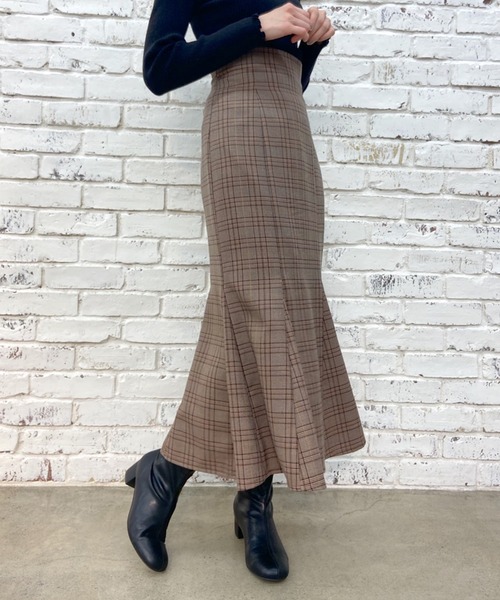 OLIVE des OLIVE（オリーブデオリーブ）の「マーメイドロングスカート（スカート・レディース・ブラック/ブラウン/ブルー/アイボリー・FREE）」の16枚目の写真