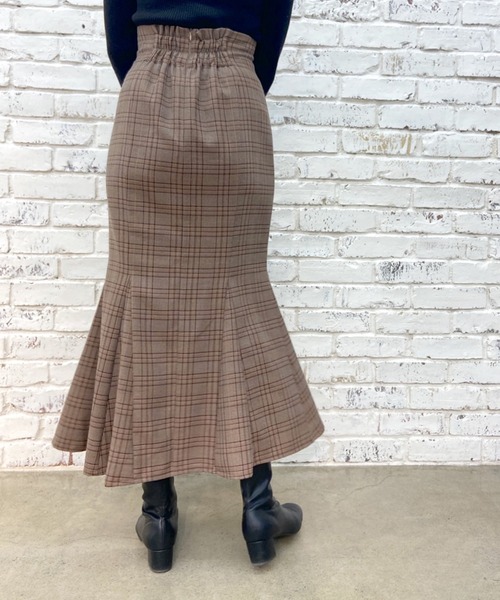 OLIVE des OLIVE（オリーブデオリーブ）の「マーメイドロングスカート（スカート・レディース・ブラック/ブラウン/ブルー/アイボリー・FREE）」の7枚目の写真