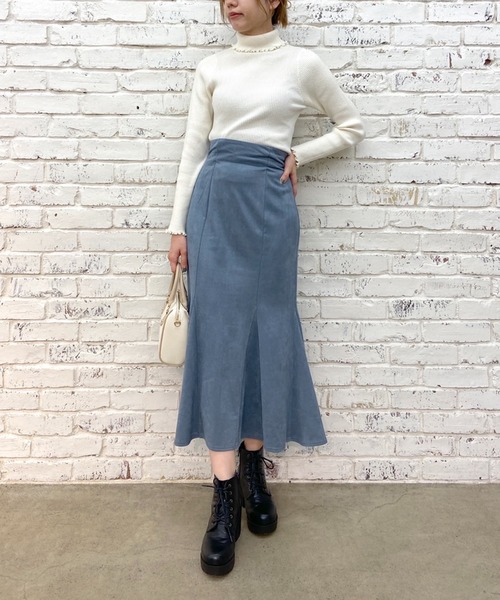 OLIVE des OLIVE（オリーブデオリーブ）の「マーメイドロングスカート（スカート・レディース・ブラック/ブラウン/ブルー/アイボリー・FREE）」の10枚目の写真