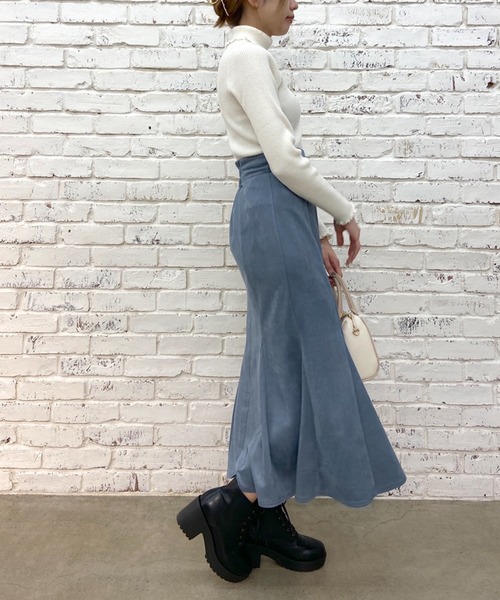 OLIVE des OLIVE（オリーブデオリーブ）の「マーメイドロングスカート（スカート・レディース・ブラック/ブラウン/ブルー/アイボリー・FREE）」の20枚目の写真